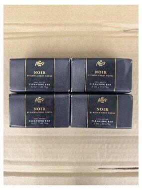 Share Bath & Body Works Noir Shea Butter Cleansing Bar Soap Sealed 5 oz 4PACK